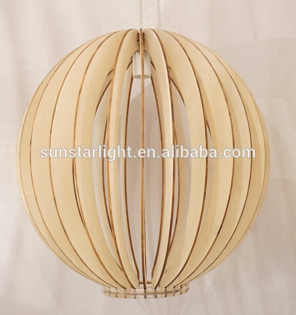 Modern Creative Simply Design Wooden Pendant Lamp Light