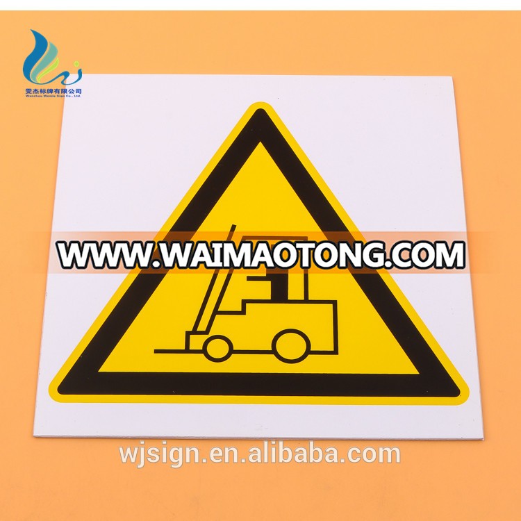 China Factory Number Self-adhesive Warning Custom PVC Plastic Door Sign