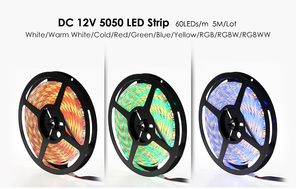 CE RoHs approval LED rgb strip lights double PCB 5050 RGB Waterproof LED Strips