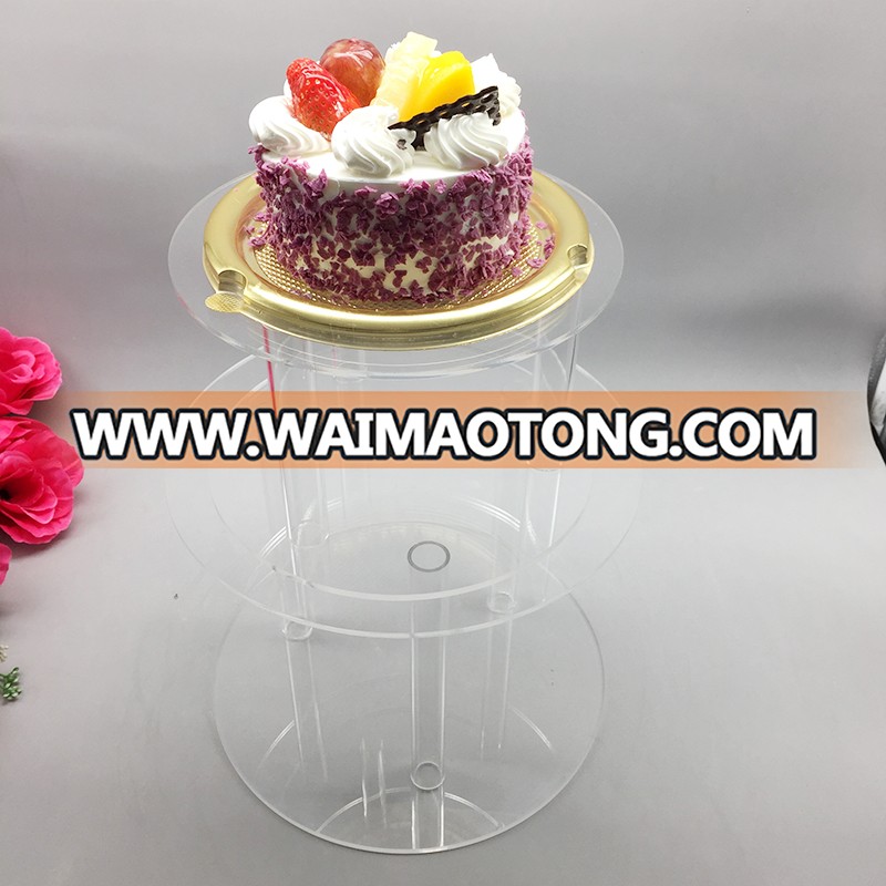 acrylic wedding cake stand custom