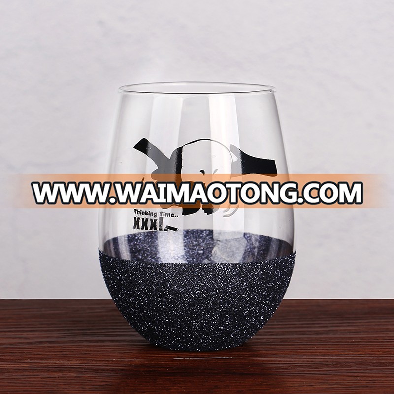 New Personalized Design Stemless Wine Glass Cup