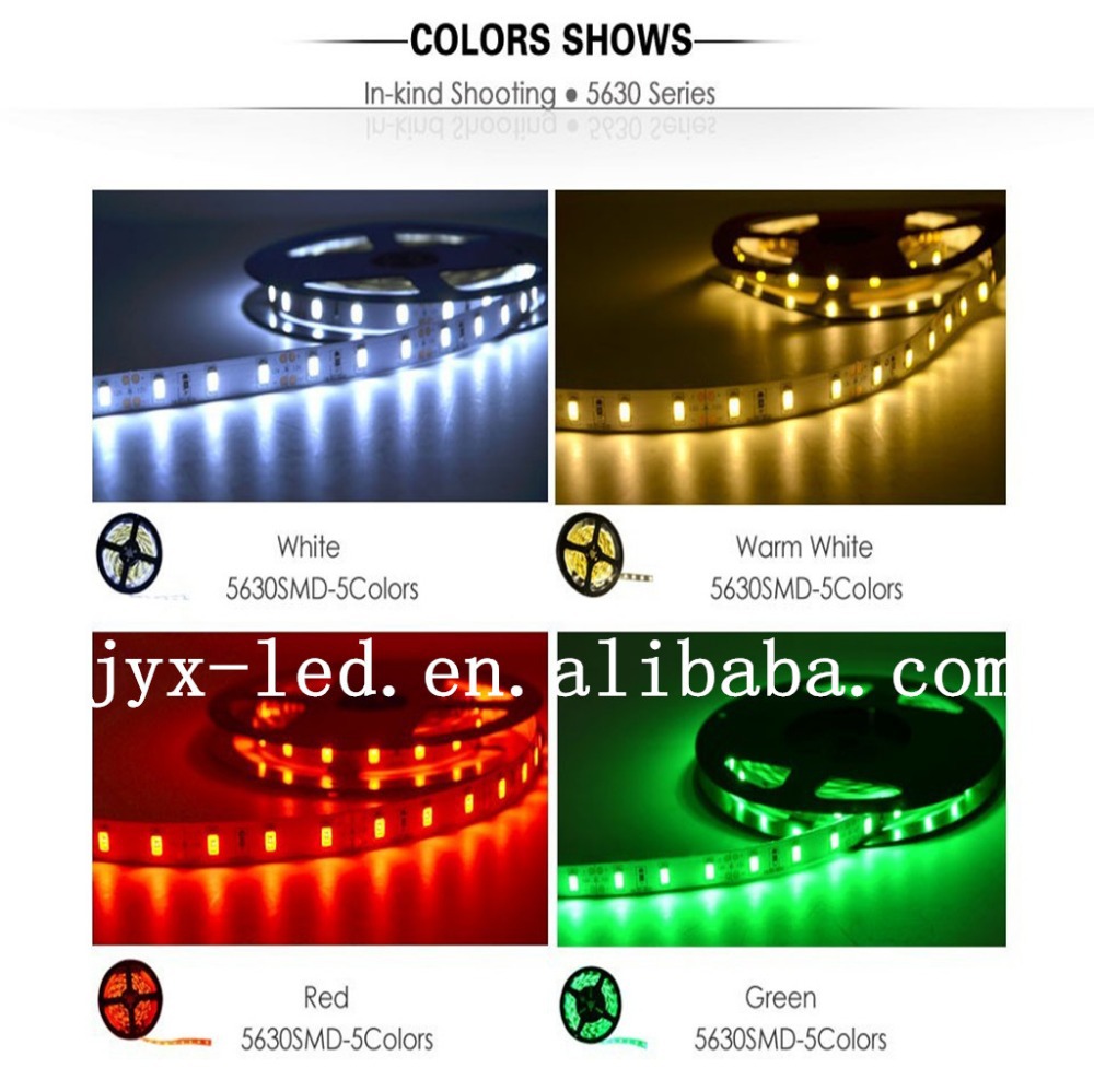 Flexible LED Strip 5630 SMD 60LED/M 5 Meter 300LED Non-waterproof IP20 high brightness light