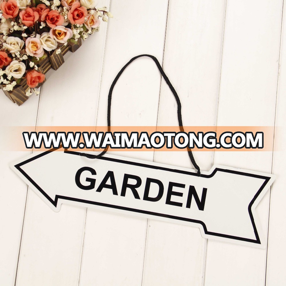 wall hanging metal sign,street sign,hanging garden sign