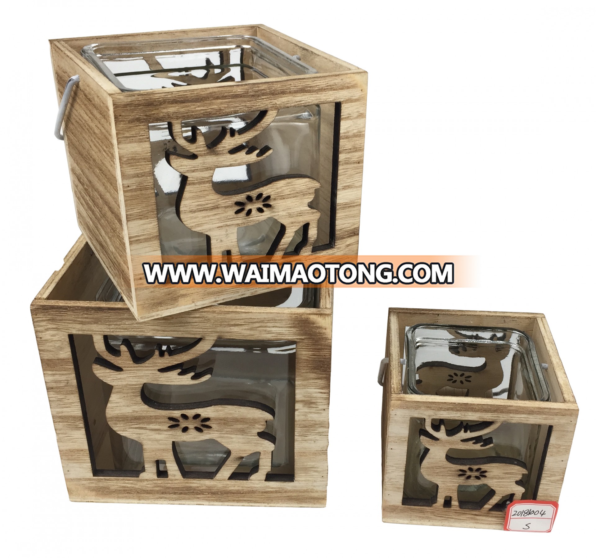 2019 New Very Cheap Wooden box with glass