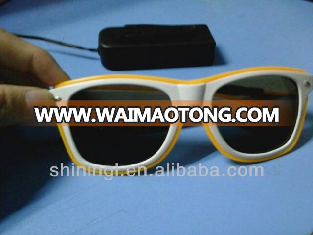 Sound Activated Flashing EL light up Glasses