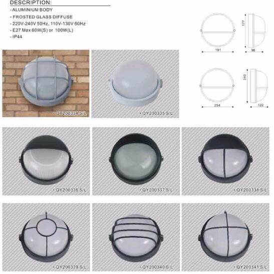 60W oval indoor waterproof light fixture