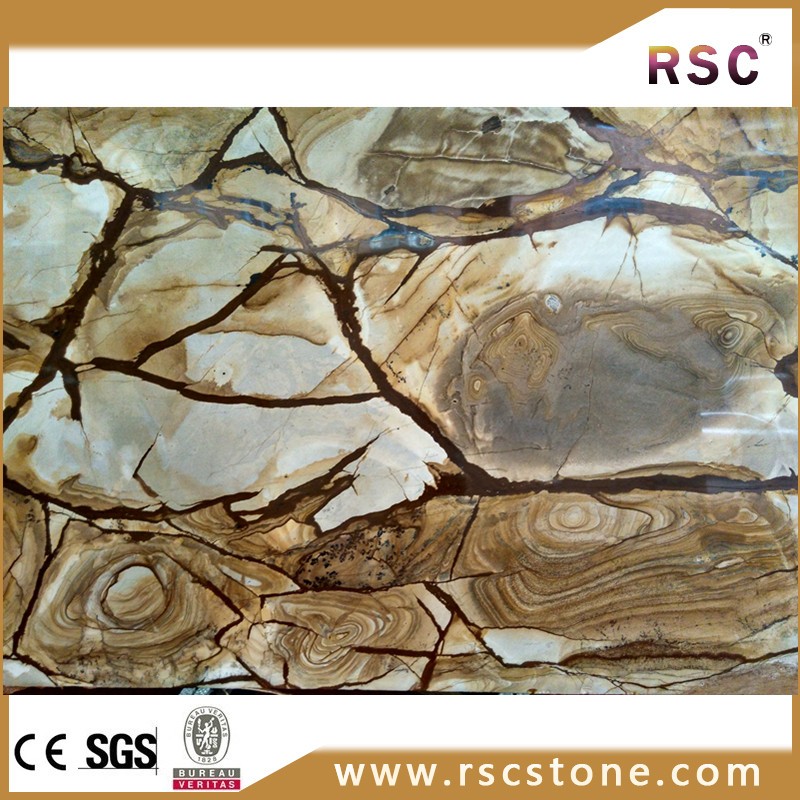 Fossil brown marble , picasso brown onyx marble