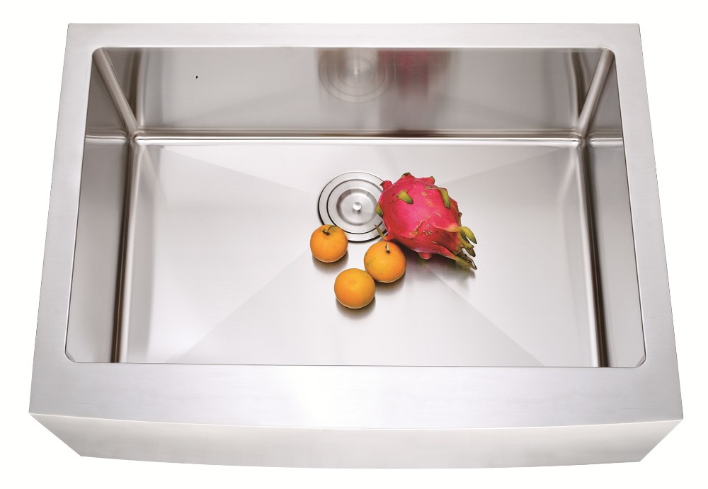 304 Square Stainless Steel Handmade Single Bowl Kitchen Sink