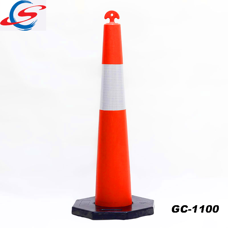 GC-1100 T-TOP reflective plastic delineator cones for traffic control