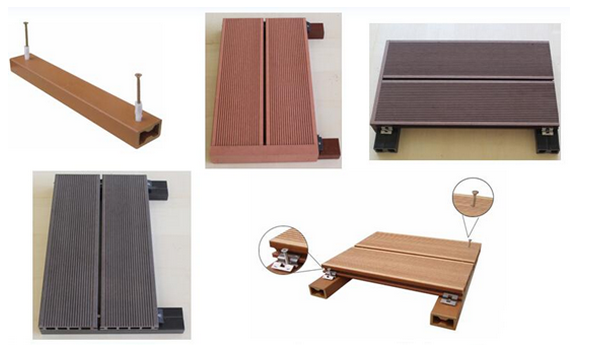 2016cheap wood plastic composite decking CE