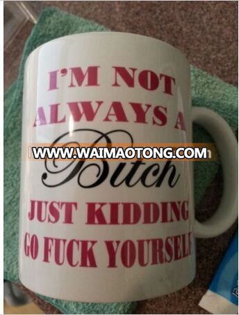 I'm not always a Bitch, Just kidding 11 oz Mug Funny Coffee Humor