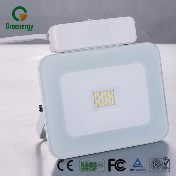 Microwave Sensor Super Slim LED Driverless Flood Light 20W Glass Cover LED PAD Flood Light No Screw