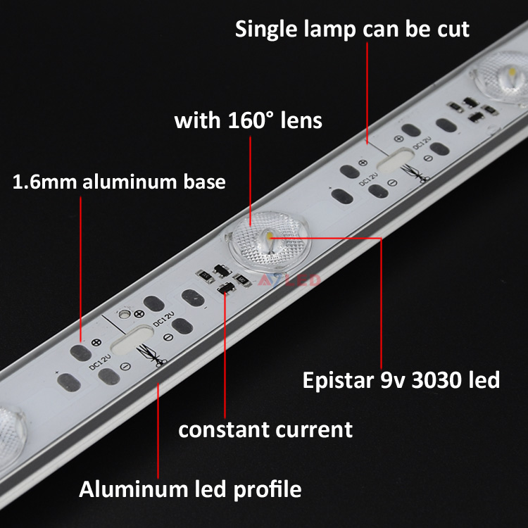 High performance light box light source waterproof white color 12v 24v 16.8w led bar backlight