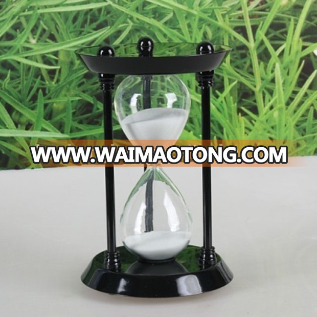 Unique souvenir gifts antique pieces metal small hourglass sand timers 30 minute