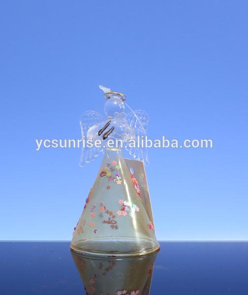 glass angel figurine,glass angel,wholesale glass christmas angel ornaments