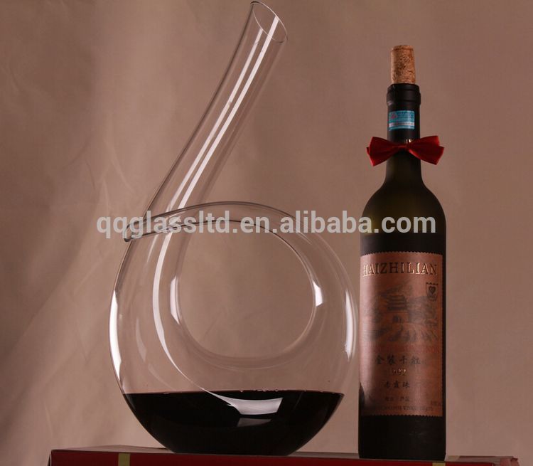 Top Quality New Type wine bottle glass decanter