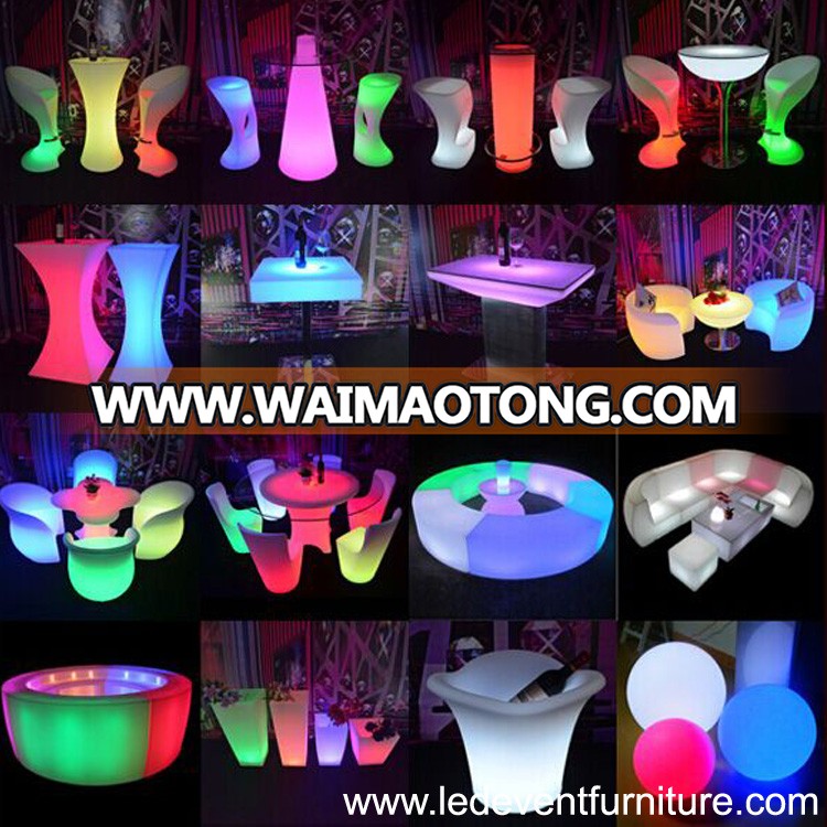 Plastic Battery Operated Led high Flower Pots illuminated for Garden