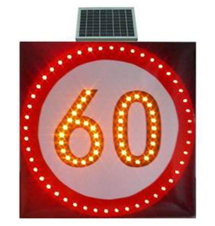 Alibaba express turkiye 5w solar panels led light speed limit roadway security traffic warning signal