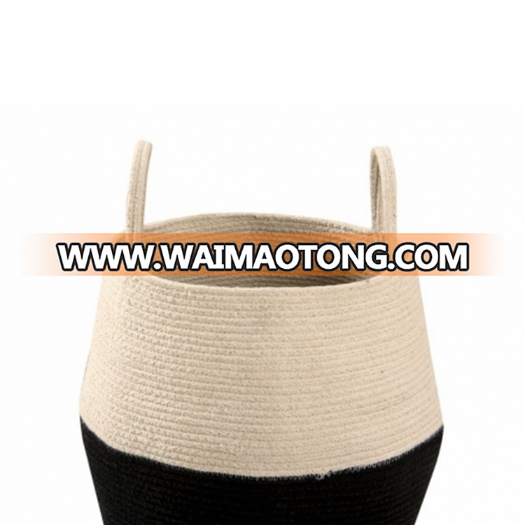 Hot Sale Extra Large Bedroom Cotton Rope Storage Basket