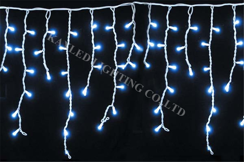 220LEDS PVC wire blue LED falling icicle light in holiday lighting - color customized