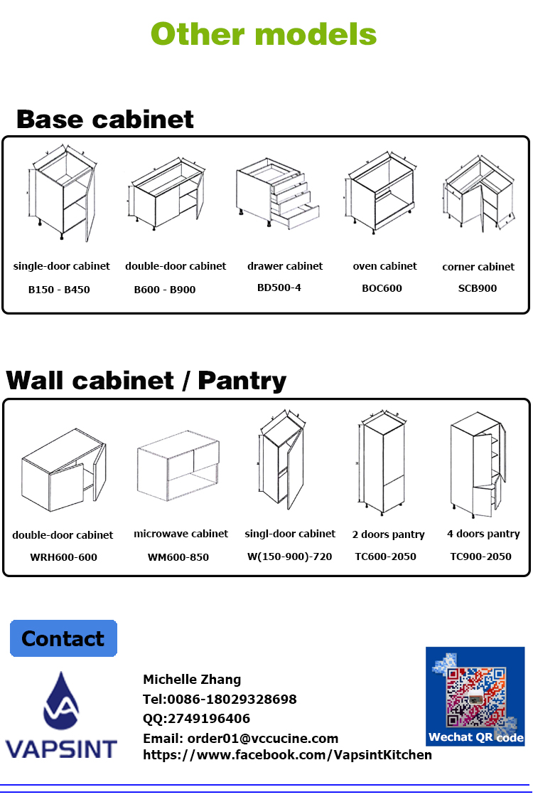 foshan factory wholesale white color cabinets designs modern kitchen