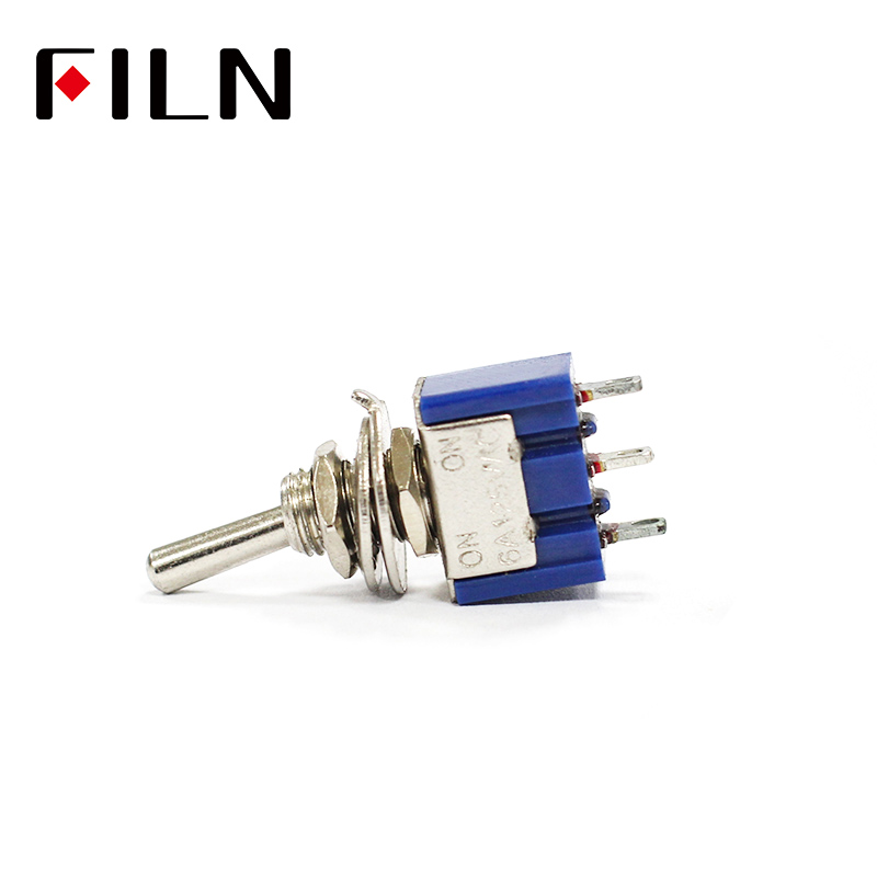 1 Pcs AC ON-ON SPDT 2 Position mini Switch 3pins MTS-102 ON ON 6A 125V blue color Small toggle switch