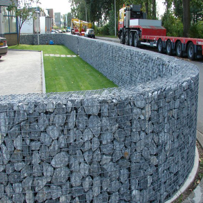 High quality  2m x 1m x 1m hot dipped galvanized gabion basket mesh