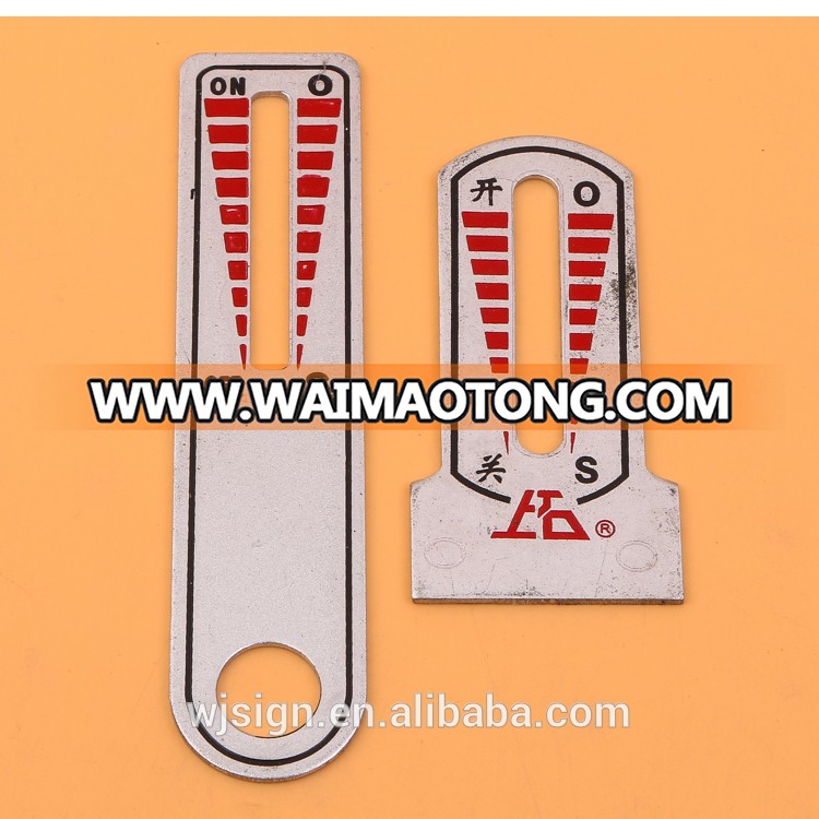 OEM Cheap Decorative Logo Etched Embossed Custom Metal logo tag