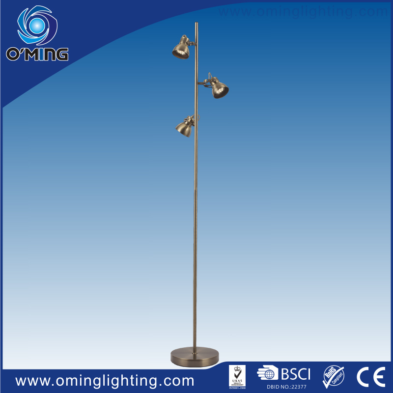 Wholesale Guangzhou 3 lights Gu10 brass antique floor lamp/spot light vintage floor lamp