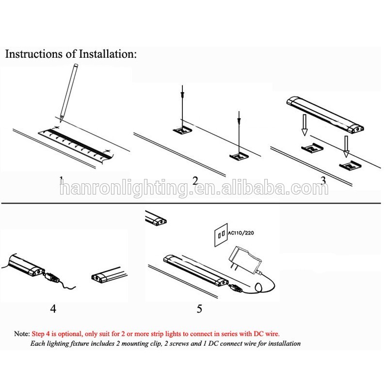 hot sale Cabinet Fluorescent under cabinet fluorescent lighting with 5year warranty