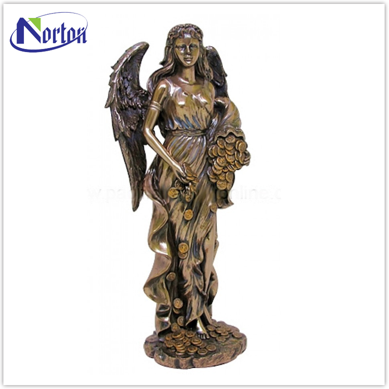 Beautiful lucky angel bronze goddess sculpture NTBA-209L