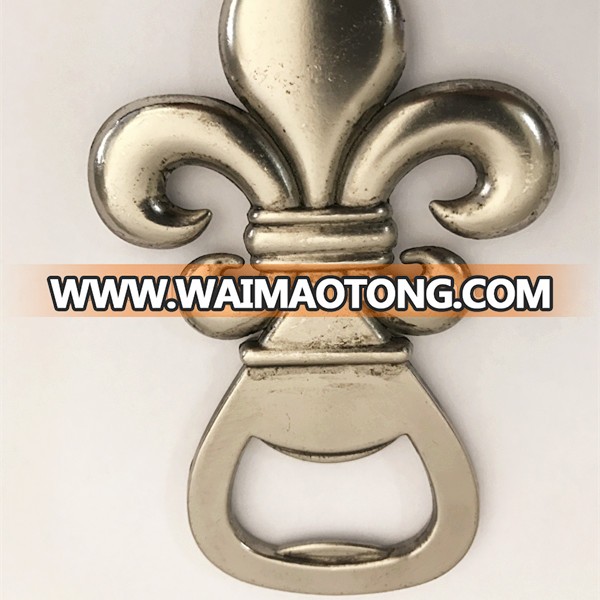 New Style Fleur-de-lis Cast Iron Zinc Alloy Bottle Opener