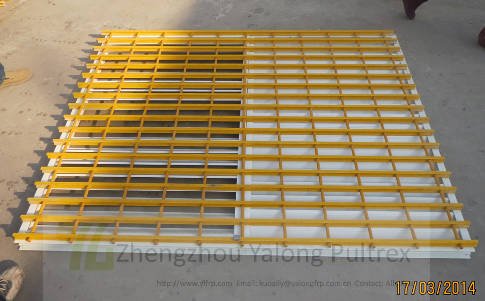 fiberglass grating cover for air conditioner FRP grating ventilation GFRP mesh