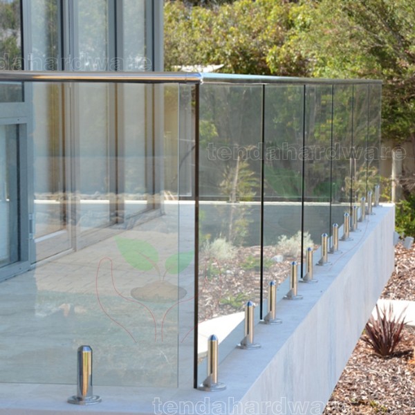 swimming pool 316stainless steel spigot toughened glass rails