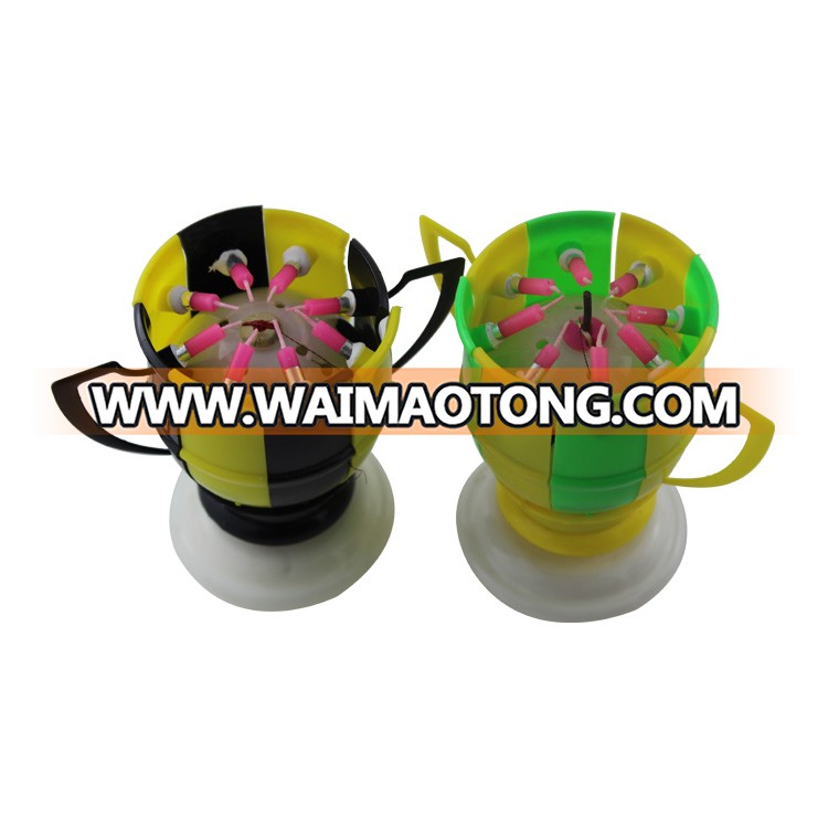 Music rotating football birthday candle factory directly