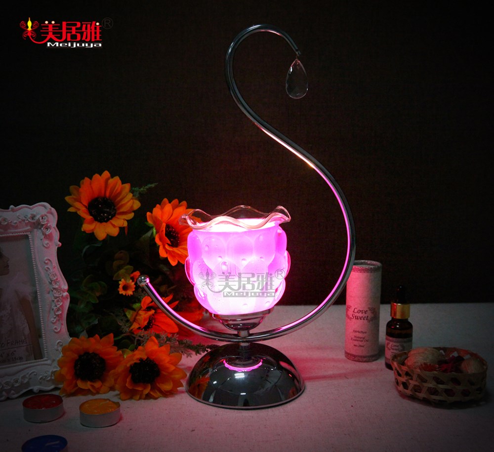 Wholesale electric metal lamp metal flower art lamp