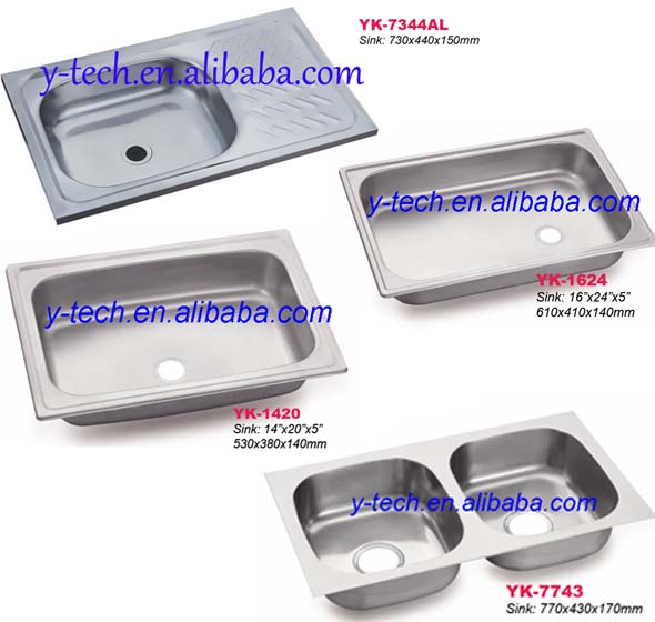 YK-5080 Stainless Steel Kitchen Sink Industrial Kitchen Sink Basin Sink