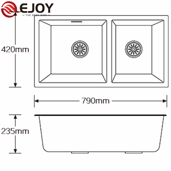 High Quality Good Price OEM composite granite kitchen sink