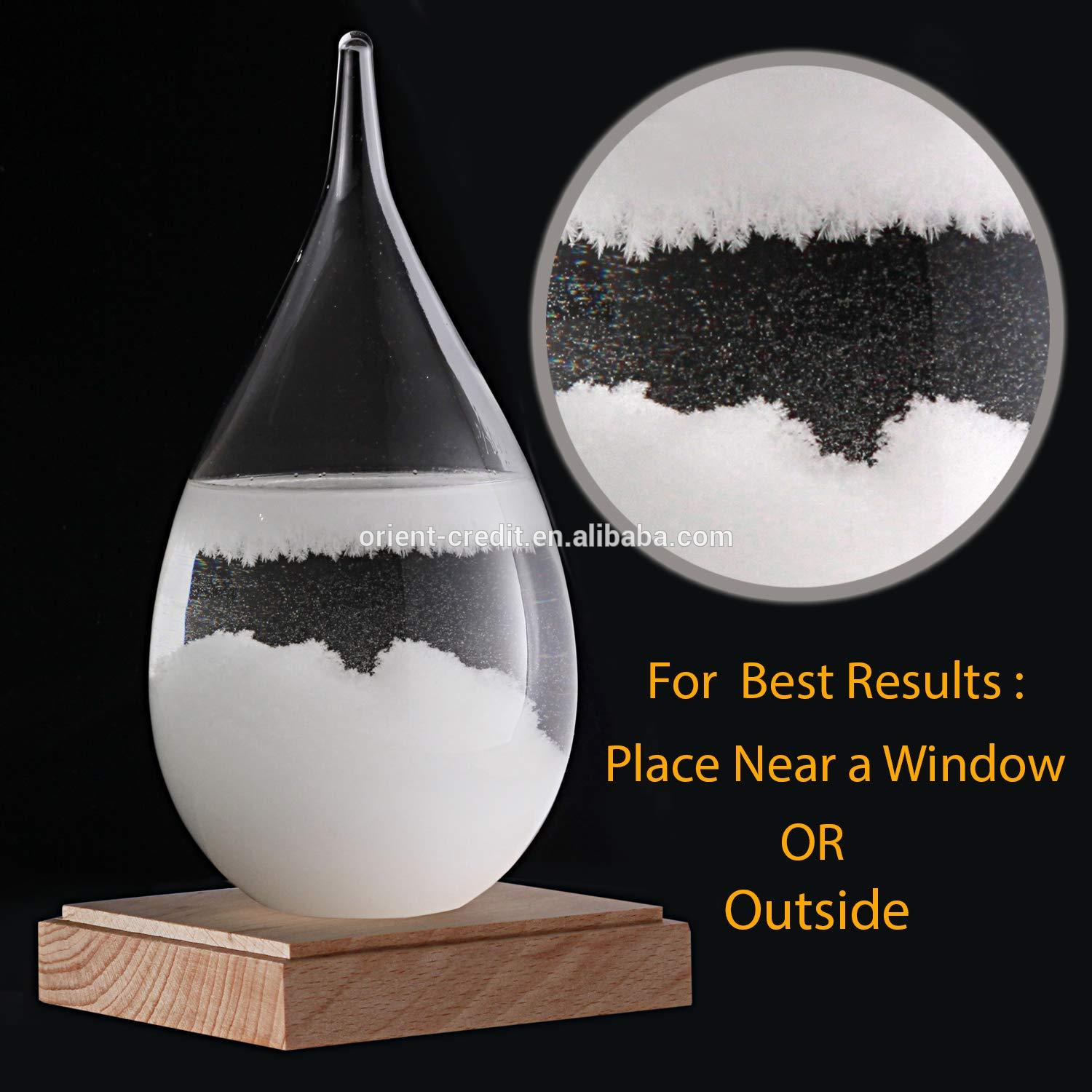 Storm Glass Weather Predictor - Weather Glass Predictor 2 in 1 Set