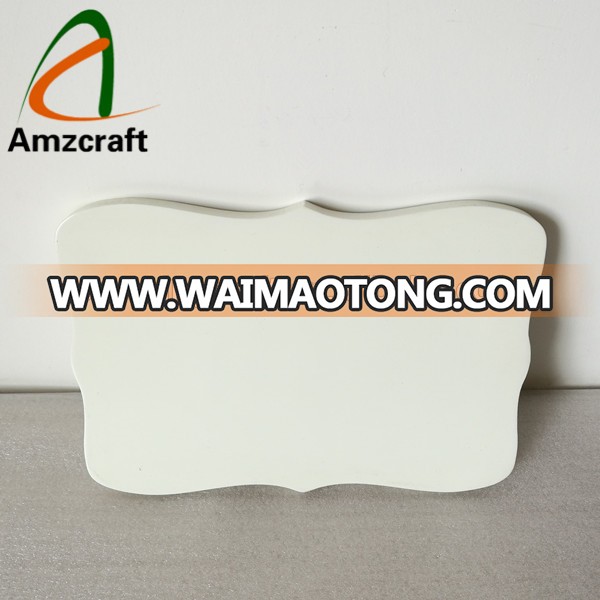 White Painted MDF Wood Plaque Customized Signs