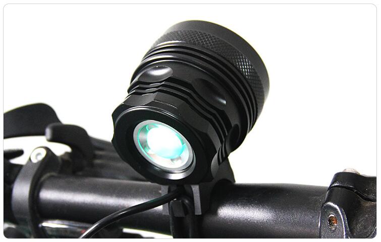 8 x CREE XML XM-L T6 LED 12000LM aluminum led bike light with battery pack