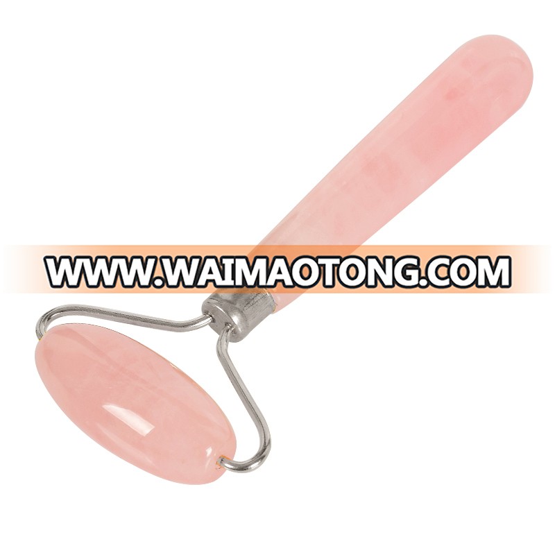 wholesale natural rose quartz jade facial roller massager roller