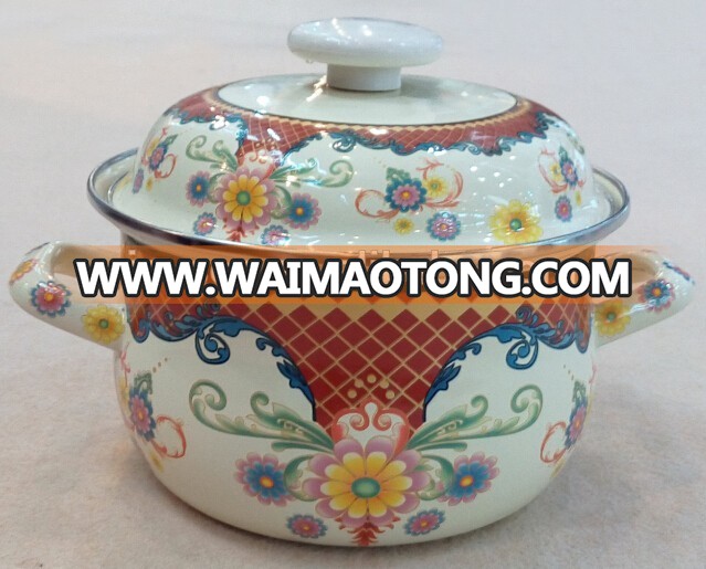 22cm Enamel Turkey Casserole Pot