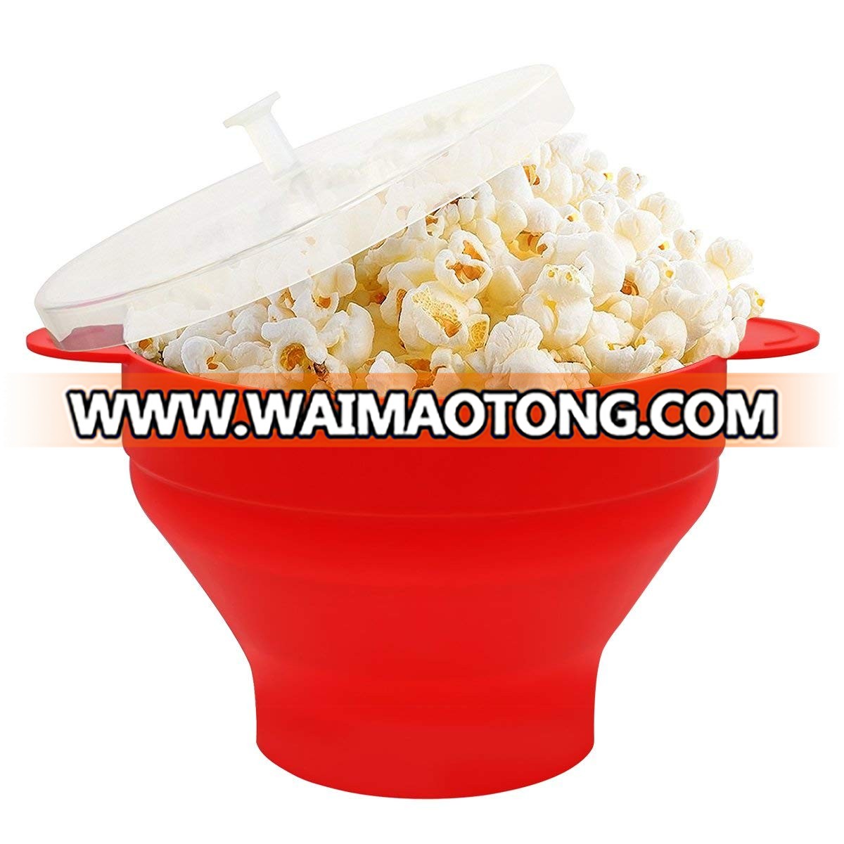 custom logo high quality collapsible silicone microwave popcorn maker