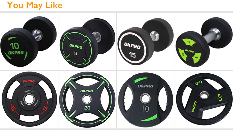 High Quality Black Cross Fitness Rubber Coated Bumper Plate