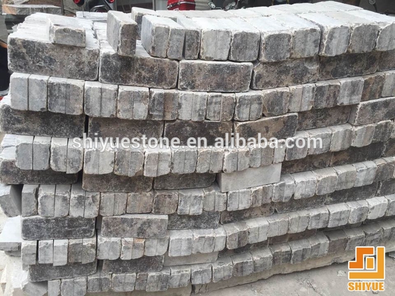 China Coffee Grey Cheap Limestone Cobble Stone limestone brick pavers limestone