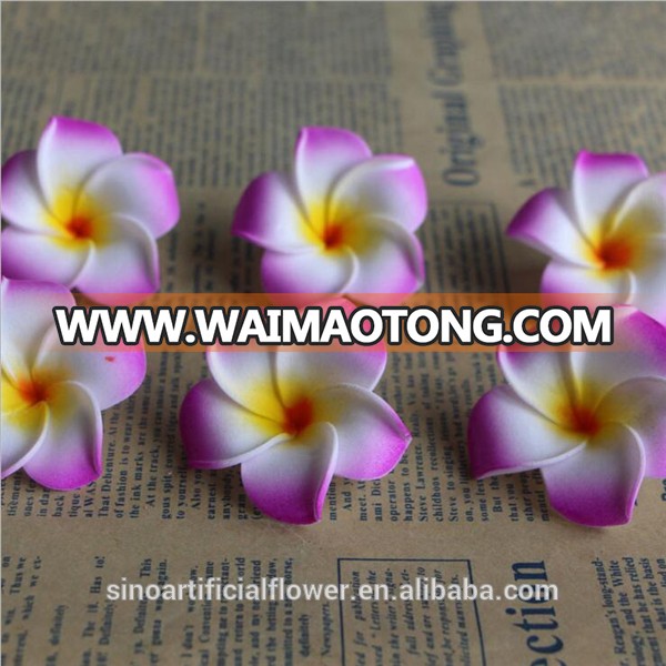 Wholesale Artificial Foam Frangipani Foam Plumeria Flowers With Clip