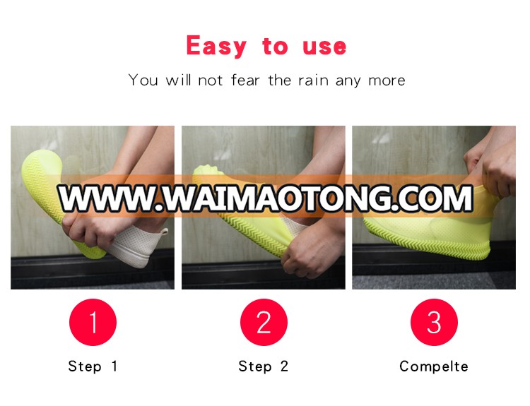 Waterproof silicone shoe cover for men and women