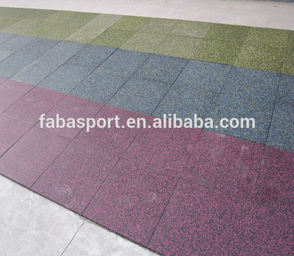 MAT-0661 Gym Rubber Flooring Tile