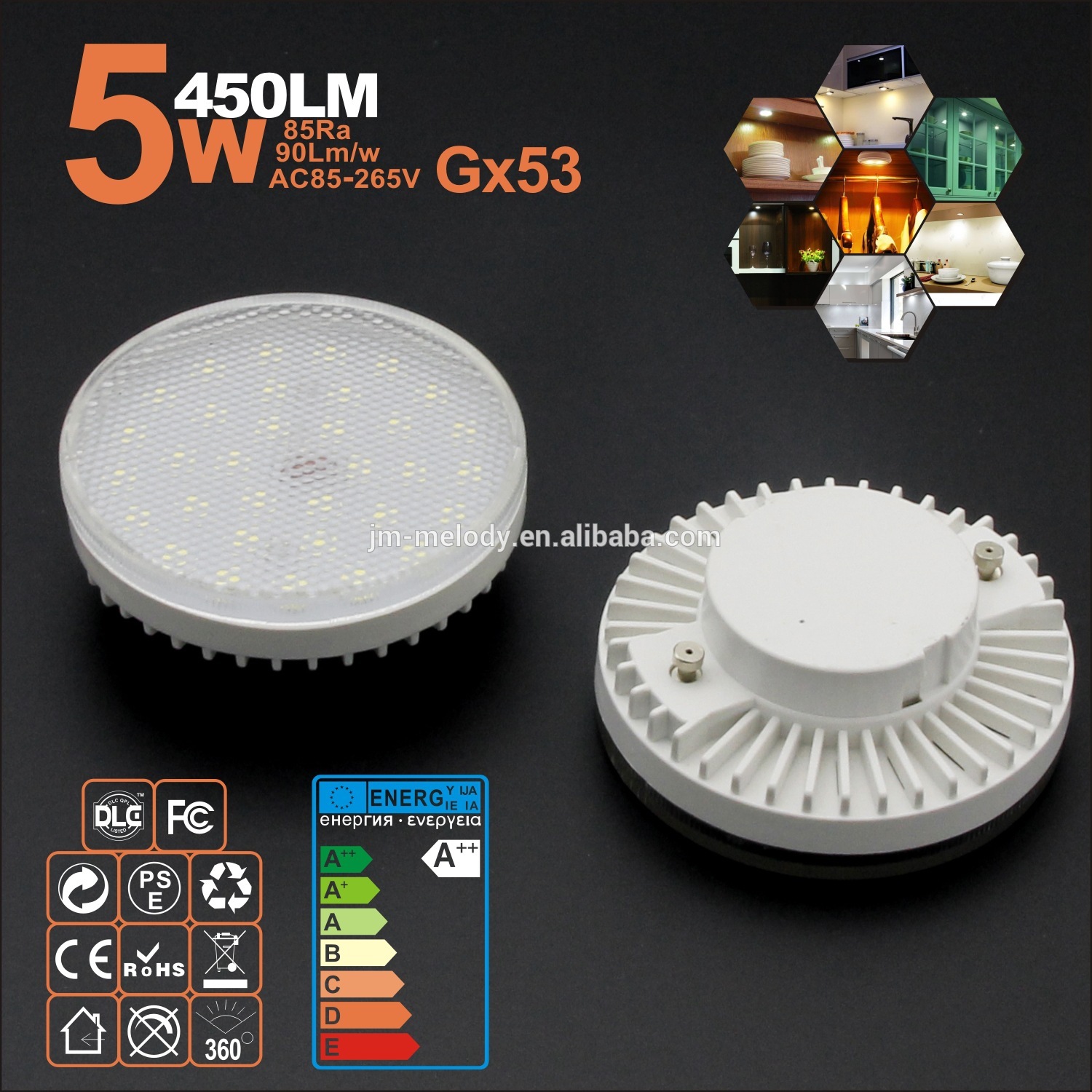 5W 6W Gx53 led spot light GX53 led bulb GX53 LED LAMP GX53LED LIGHT GU24 LED lamp bulb GU24 GX53 LED LAMP